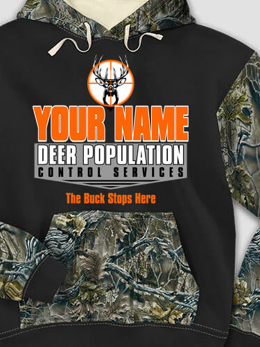 Deer Services : Printed 2-Tone Camo Hoodies