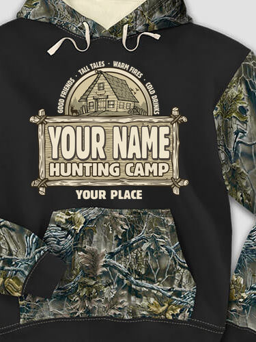 Vintage Hunting Camp : Printed 2-Tone Camo Hoodies