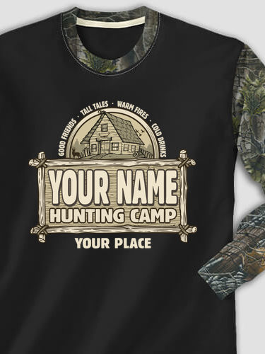 Vintage Hunting Camp : Printed 2-Tone Camo Long Sleeves