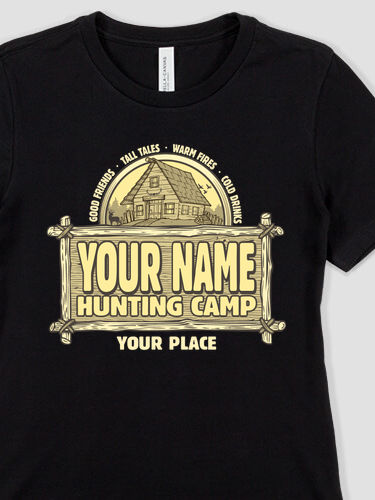 Vintage Hunting Camp : Premium Ladies T-Shirts