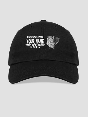 Excuse Me Squirrel : Embroidered Baseball Hats