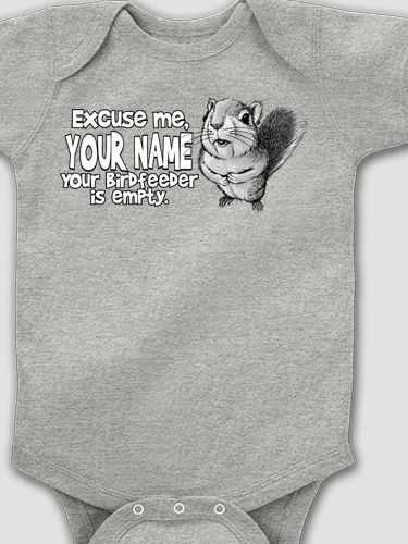 Excuse Me Squirrel : Printed Baby Bodysuits
