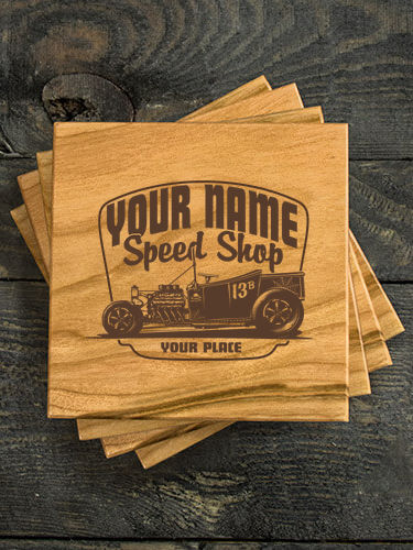 Speed Shop : Coasters - Engraved