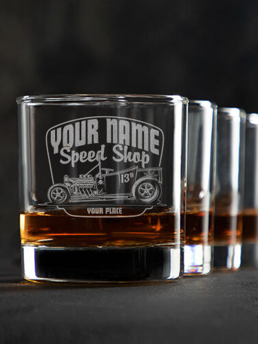 Speed Shop : Rocks Glasses - Engraved