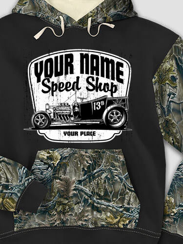 Speed Shop : Printed 2-Tone Camo Hoodies