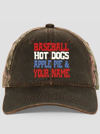 Americana : Embroidered 2-Tone Camo Hats