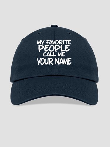 Favorite People : Embroidered Baseball Hats