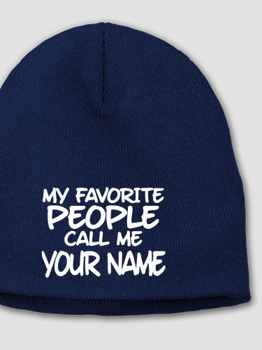 Favorite People : Embroidered Beanies