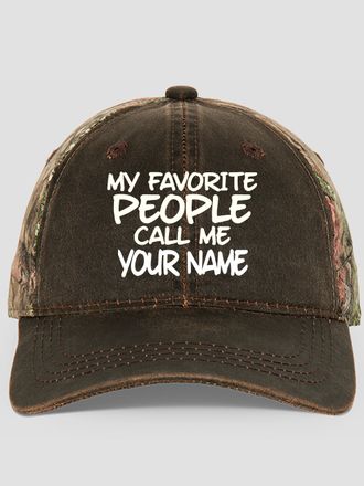 Favorite People : Embroidered 2-Tone Camo Hats