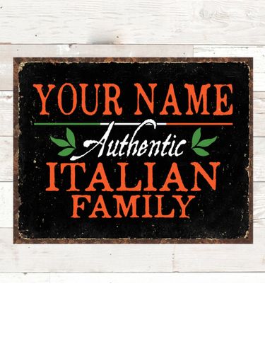 Italian Family : Tin Signs