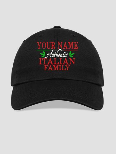 Italian Family : Embroidered Baseball Hats