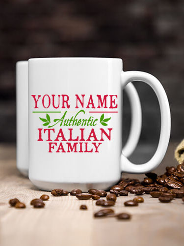 Italian Family : Ceramic Coffee Mugs