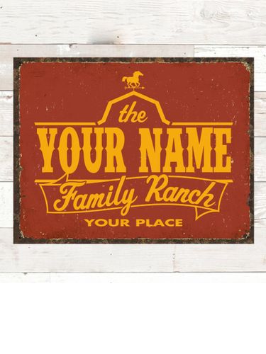 Family Ranch : Tin Signs