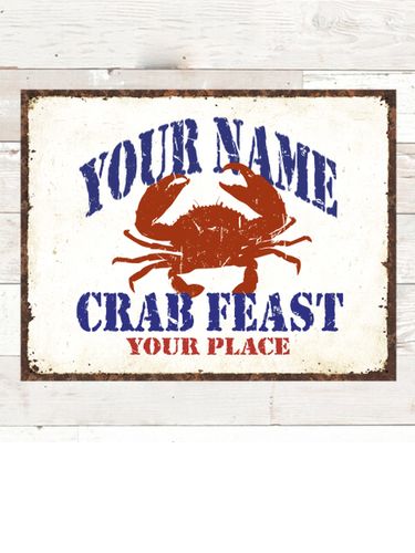 Crab Feast : Tin Signs