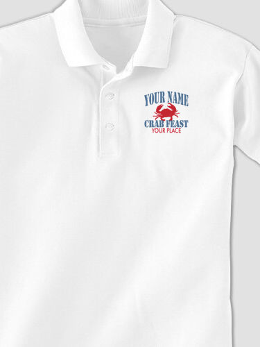 Crab Feast : Embroidered Polo Shirts