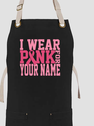 I Wear Pink : Printed Canvas Work Aprons