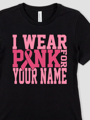 I Wear Pink : Premium Ladies T-Shirts