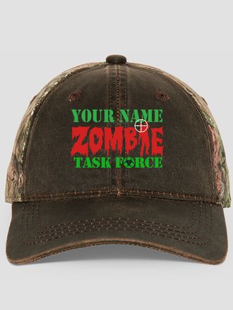 Zombie Task Force : Embroidered 2-Tone Camo Hats