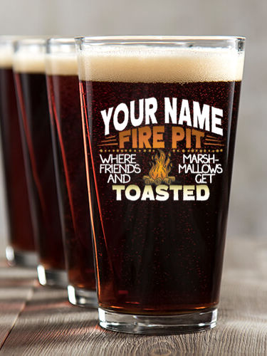 Fire Pit : Pint Glasses - Color Printed