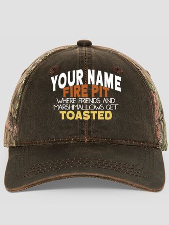 Fire Pit : Embroidered 2-Tone Camo Hats