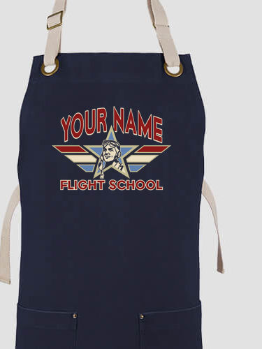 Flight School : Printed Canvas Work Aprons