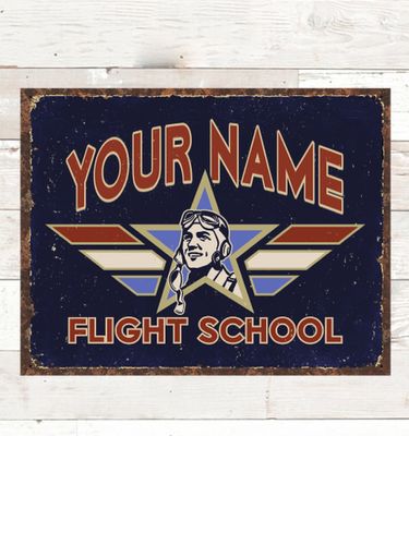 Flight School : Tin Signs