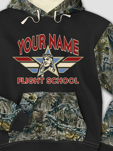 Flight School : Printed 2-Tone Camo Hoodies