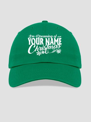 Dreaming Of Christmas : Embroidered Baseball Hats