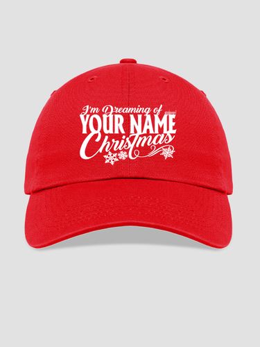 Dreaming Of Christmas : Embroidered Baseball Hats