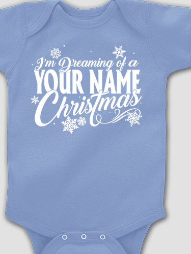 Dreaming Of Christmas : Printed Baby Bodysuits