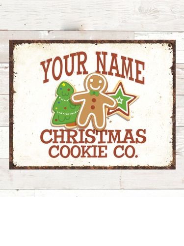 Christmas Cookie Company : Tin Signs