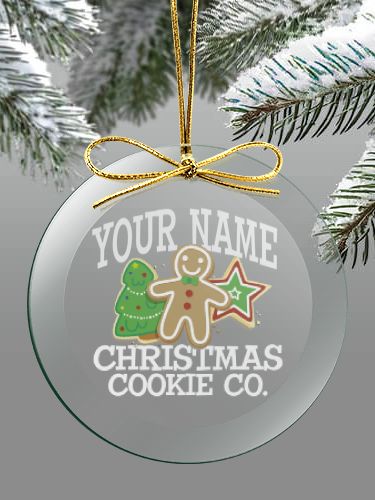 Christmas Cookie Company : 4 Inch Round Glass Ornament