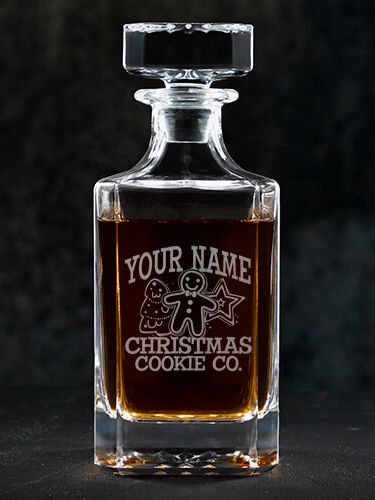 Christmas Cookie Company : Whiskey Decanter - Engraved