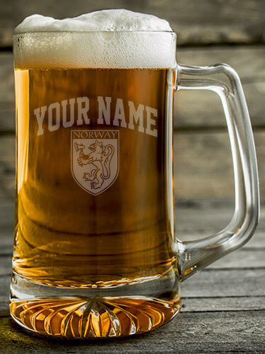 Norwegian Shield : Beer Mugs - Engraved