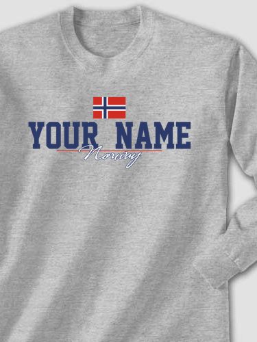 Norwegian Flag : Printed Long Sleeves