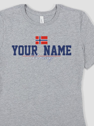 Norwegian Flag : Premium Ladies T-Shirts