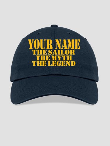 Navy Myth Legend : Embroidered Baseball Hats