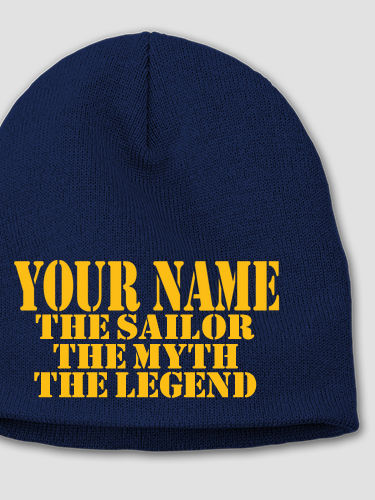 Navy Myth Legend : Embroidered Beanies