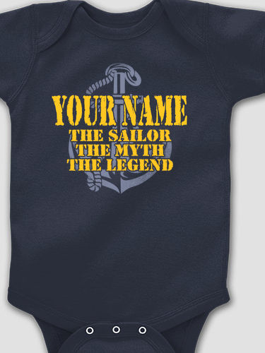 Navy Myth Legend : Printed Baby Bodysuits