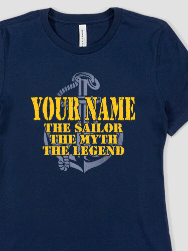 Navy Myth Legend : Premium Ladies T-Shirts