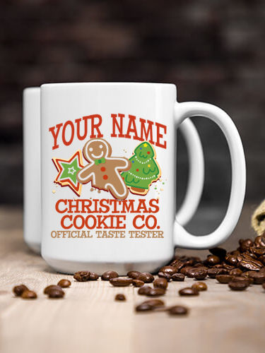 Christmas Cookie Tester : Ceramic Coffee Mugs
