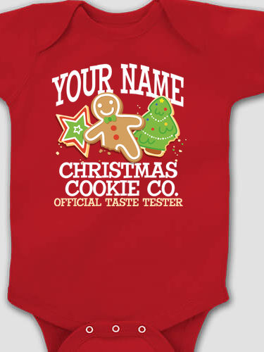 Christmas Cookie Tester : Printed Baby Bodysuits