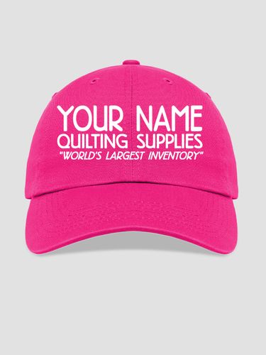 Quilting Supplies : Embroidered Baseball Hats