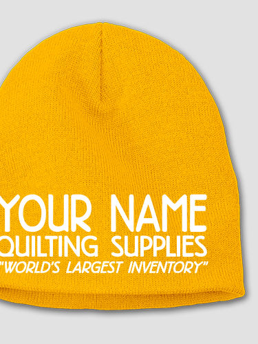 Quilting Supplies : Embroidered Beanies