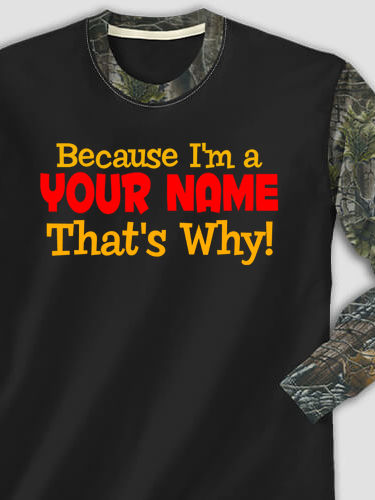That's Why : Printed 2-Tone Camo Long Sleeves