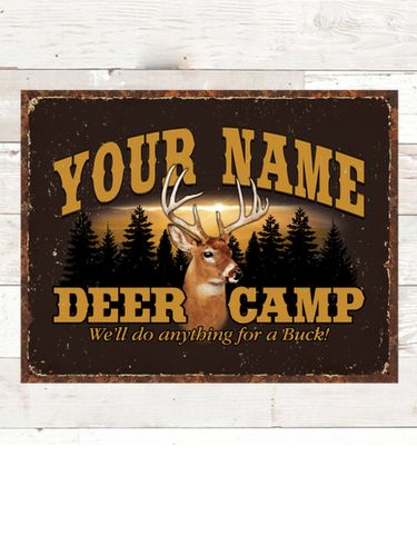 Deer Camp : Tin Signs