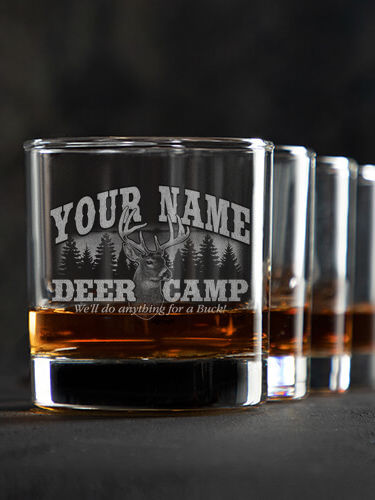 Deer Camp : Rocks Glasses - Engraved
