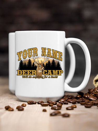 Deer Camp : Ceramic Coffee Mugs
