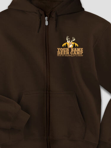 Deer Camp : Embroidered Zip Hoodies
