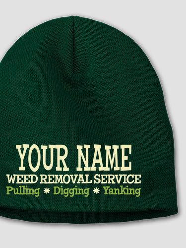 Weed Removal : Embroidered Beanies